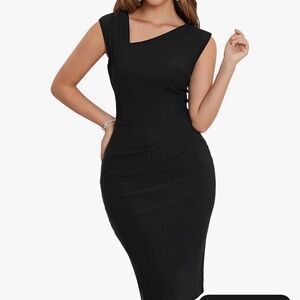 Elegant Black Sleeveless Dress